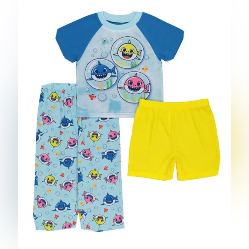 4T Baby Shark 3- Piece Pajama Set MSRP $36.00